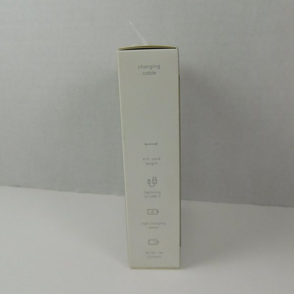 Heyday 6' Lightning to USB-C Braided Cable Coral Pink - Picture 4 of 7